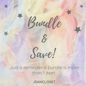 Save by bundling! Add 2 or more items to bundle and save today!!🖤